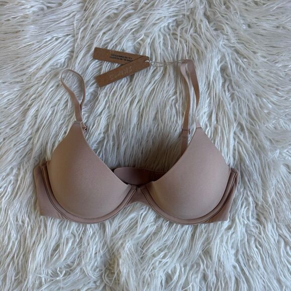 Skims Fits Everybody Scoop Plunge Bra Clay Size 34C - Picture 2 of 7